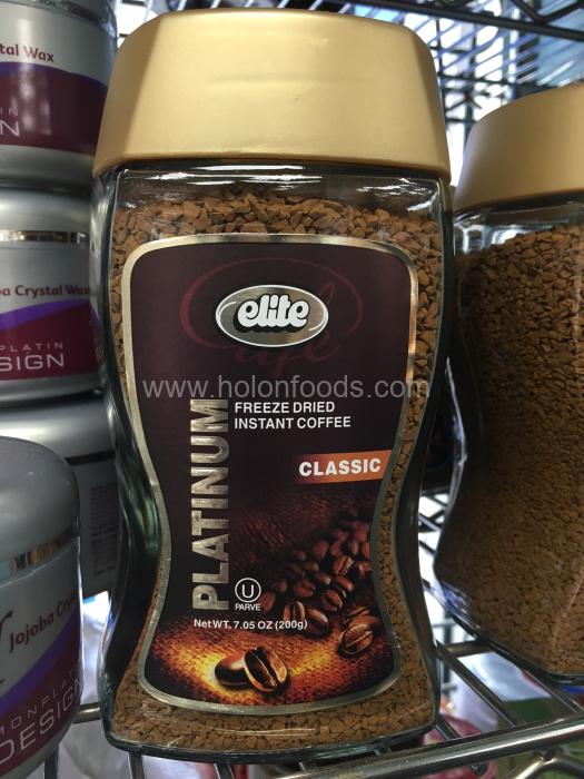 Elite Coffee Platinum Classic Freeze Dried Instant Coffee, 7 oz